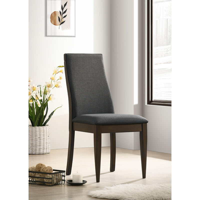 Coaster Furniture Wes 115272 Upholstered Dining Side Chair - Dark Walnut (Set of 2) IMAGE 8
