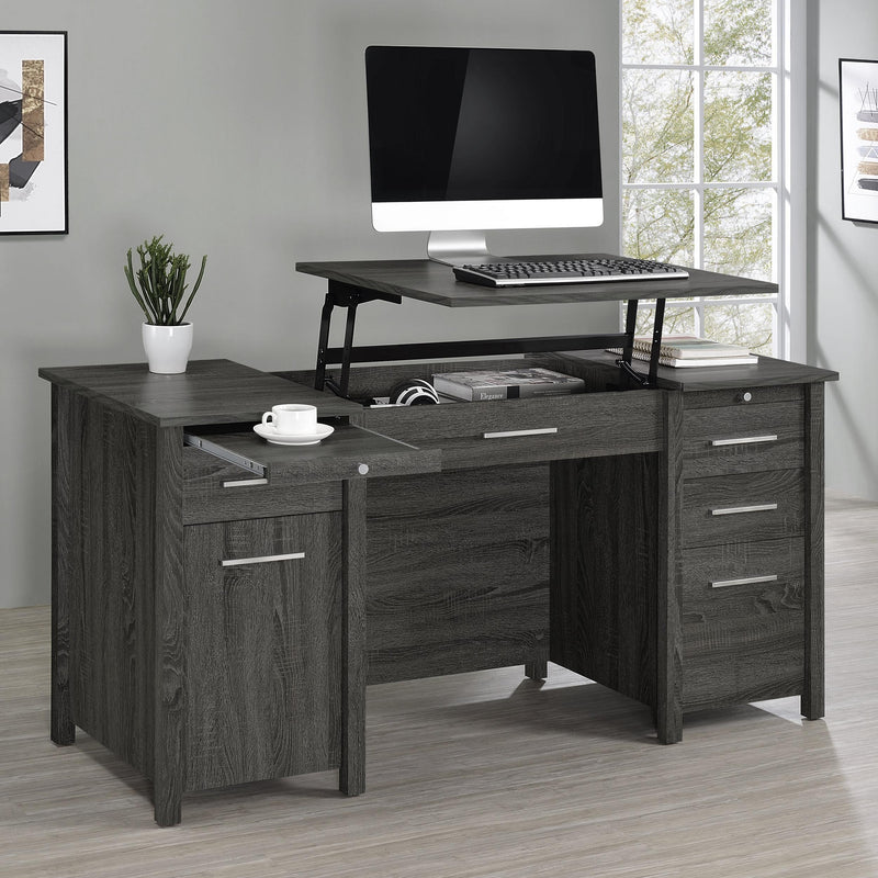 Coaster Furniture Dylan 801576 Lift Top Office Desk - Weathered Grey IMAGE 10