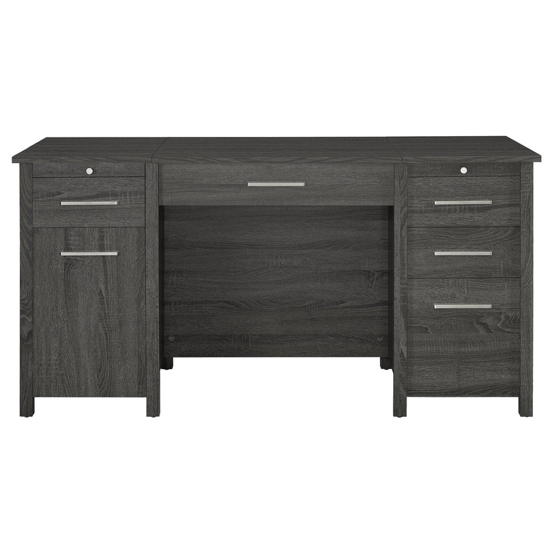 Coaster Furniture Dylan 801576 Lift Top Office Desk - Weathered Grey IMAGE 3