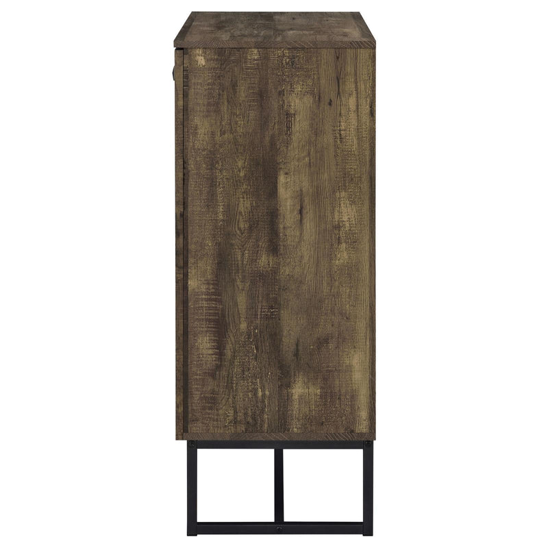 Coaster Furniture Carolyn 959639 2-door Engineered Wood Accent Cabinet - Rustic Oak IMAGE 5