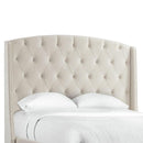  Elements International Foster UFR290QH Queen Headboard - Broadway Cream IMAGE 1