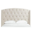  Elements International Foster UFR290QH Queen Headboard - Broadway Cream IMAGE 2