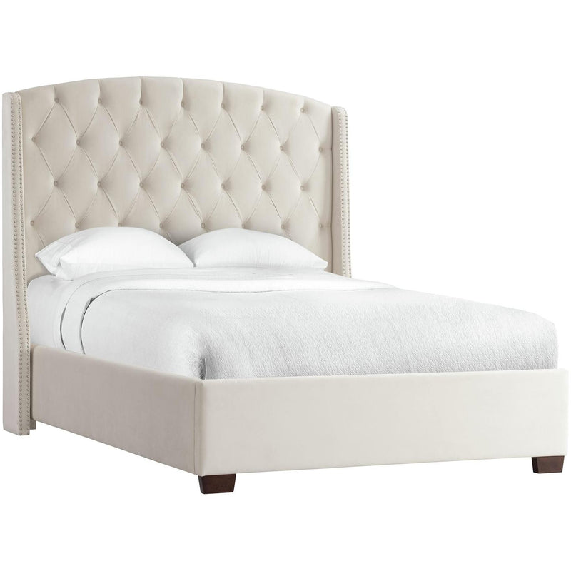  Elements International Foster UFR290QH Queen Headboard - Broadway Cream IMAGE 4