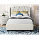  Elements International Foster UFR290QH Queen Headboard - Broadway Cream IMAGE 5