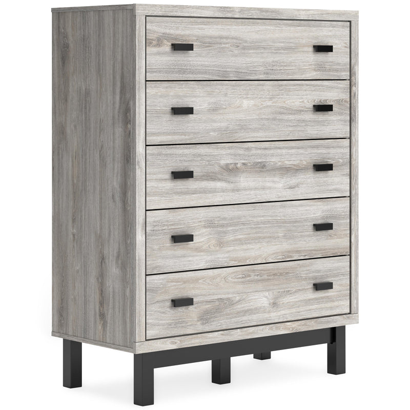 Signature Design by Ashley Vessalli B1036-345 Five Drawer Wide Chest IMAGE 1