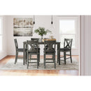  Signature Design by Ashley Caitbrook D388-423 Rectangular Dining Room Counter Table Set IMAGE 3