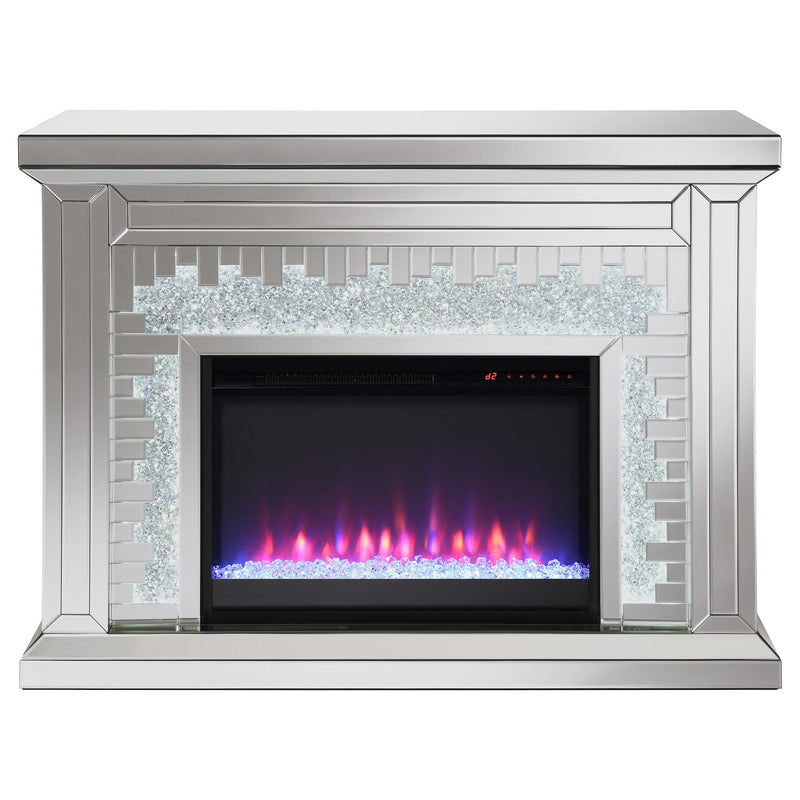 Coaster Furniture Gilmore 991048 Rectangular Freestanding Fireplace - Mirror IMAGE 4