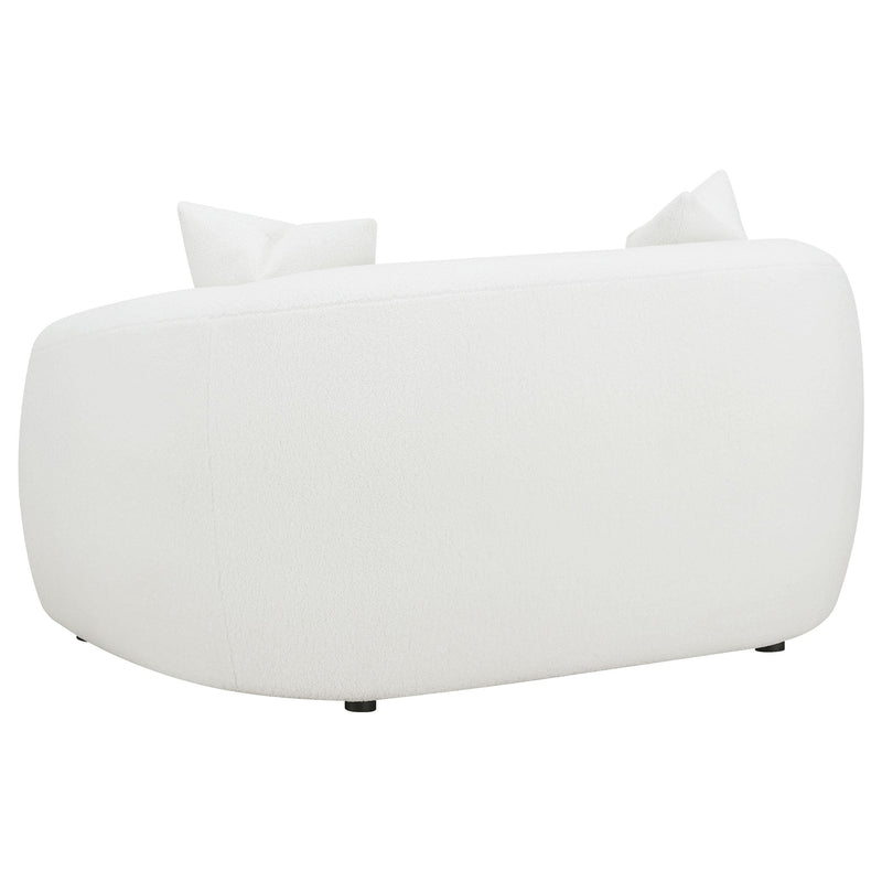 Coaster Furniture Isabella 509872 Faux Sheepskin Upholstered Loveseat - Natural IMAGE 5