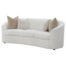  Coaster Furniture Rainn 509171 Boucle Upholstered Sloped Arm Sofa - Latte IMAGE 3