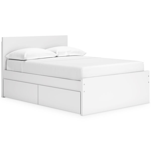 Signature Design by Ashley Onita EB9630B15 Full Panel Platform Bed with 2 Side Storage IMAGE 1