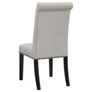 Coaster Furniture Alana 115182 Velvet Upholstered Dining Side Chair - Sand (Set of 2) IMAGE 5