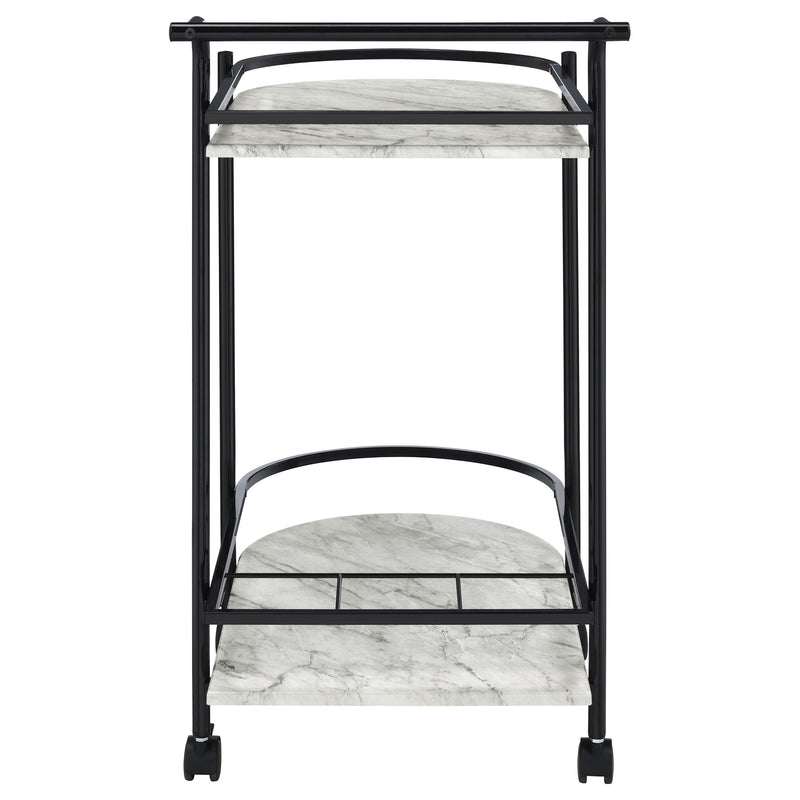 Coaster Furniture Desiree 181376 Rack Bar Cart with Casters - Black IMAGE 6