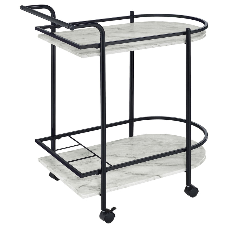 Coaster Furniture Desiree 181376 Rack Bar Cart with Casters - Black IMAGE 7