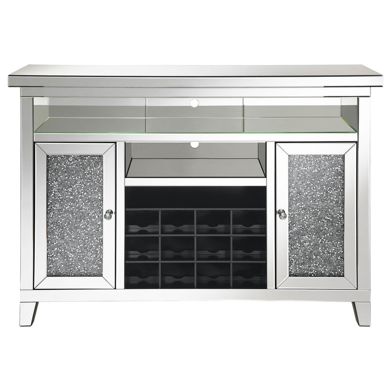 Coaster Furniture Melinda 183627 2-Door Wine Cabinet With Lighting Mirror IMAGE 3