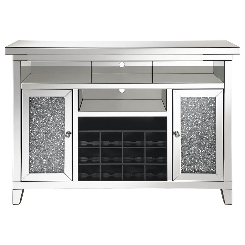 Coaster Furniture Melinda 183627 2-Door Wine Cabinet With Lighting Mirror IMAGE 4