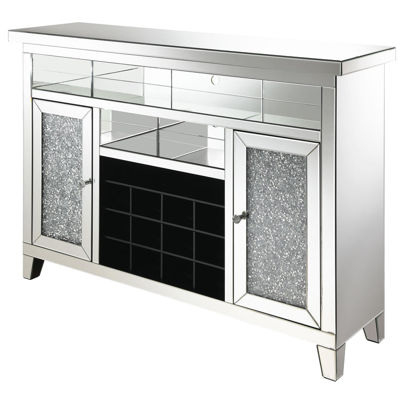 Coaster Furniture Melinda 183627 2-Door Wine Cabinet With Lighting Mirror IMAGE 5