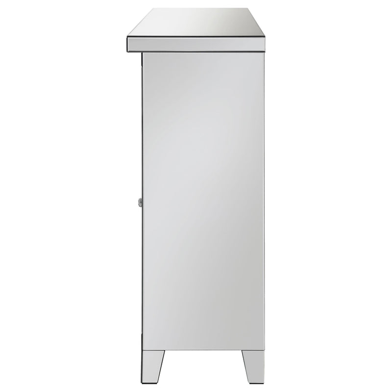 Coaster Furniture Melinda 183627 2-Door Wine Cabinet With Lighting Mirror IMAGE 6
