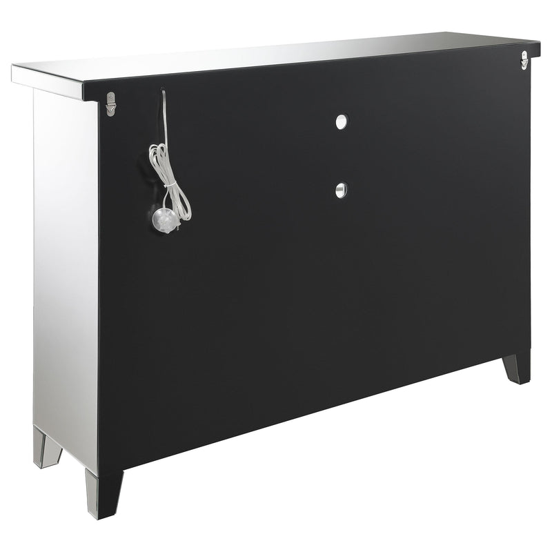 Coaster Furniture Melinda 183627 2-Door Wine Cabinet With Lighting Mirror IMAGE 7