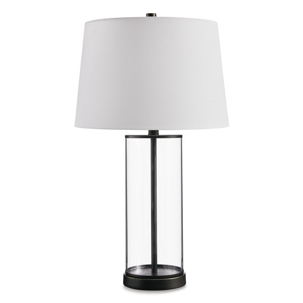 Signature Design by Ashley Wilmburgh L431614 Glass Table Lamp IMAGE 1