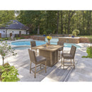  Signature Design by Ashley Walton Bridge P749-665 Square Bar Table with Fire Pit IMAGE 10