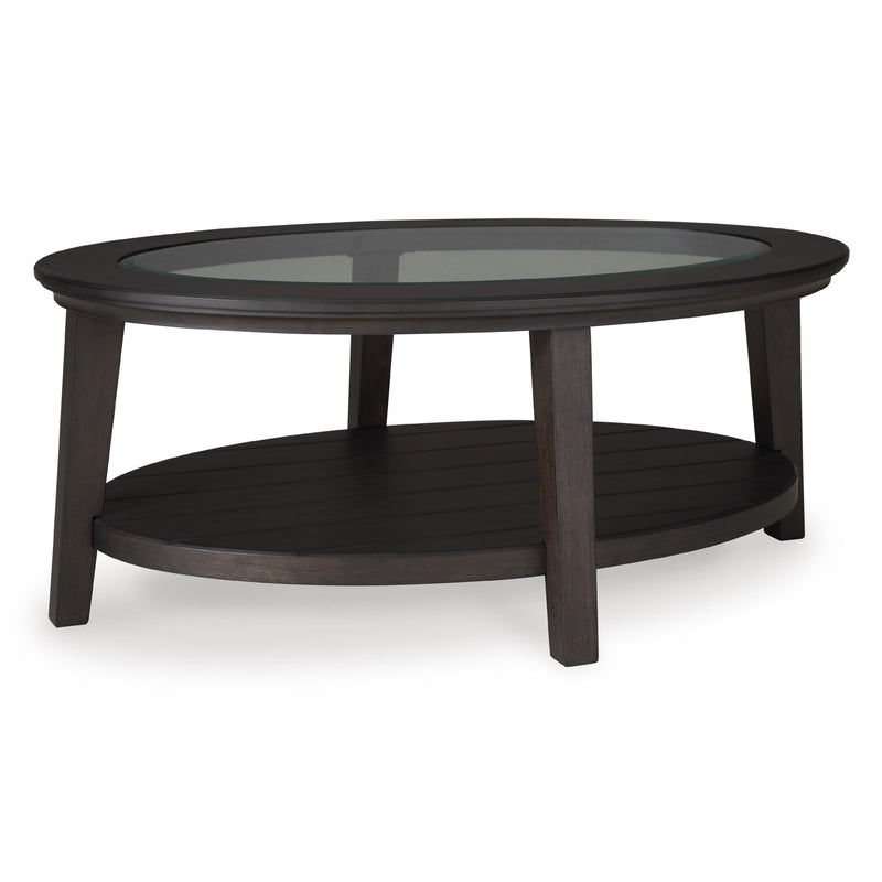  Signature Design by Ashley Celamar T429-0 Oval Cocktail Table IMAGE 1