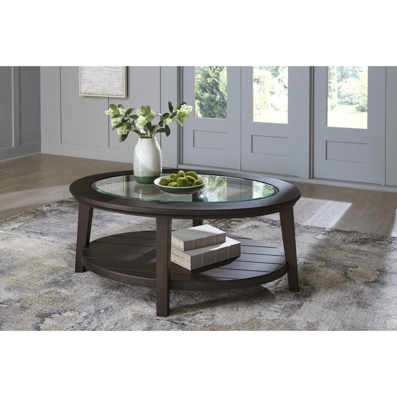  Signature Design by Ashley Celamar T429-0 Oval Cocktail Table IMAGE 5