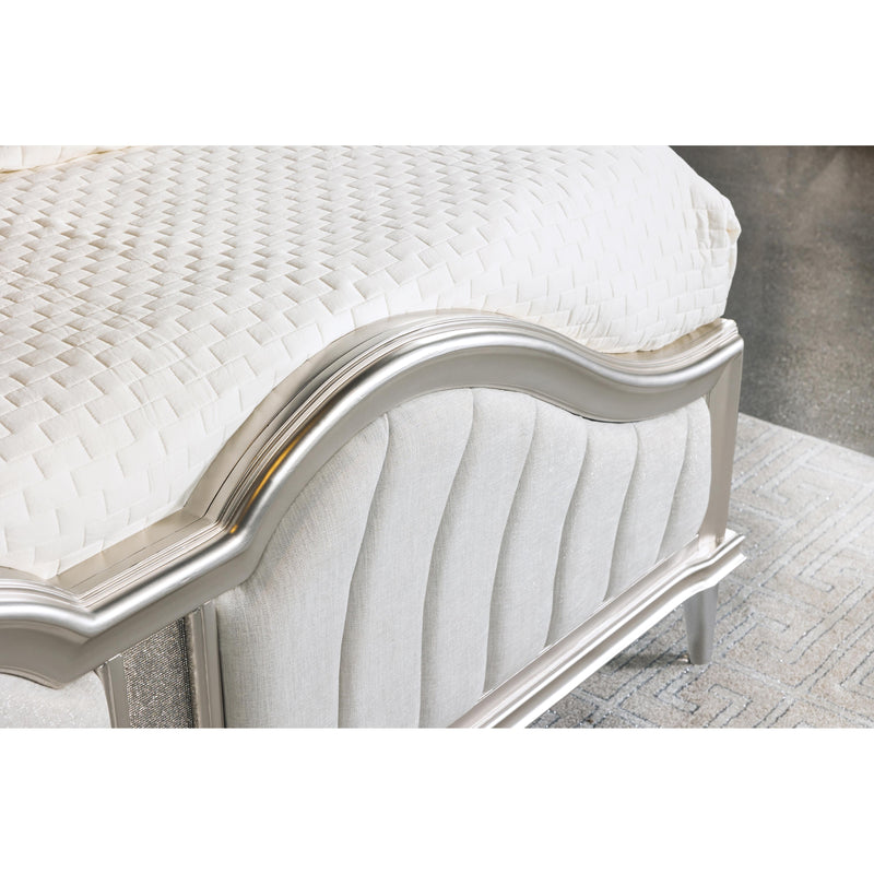 Coaster Furniture Evangeline 223391KE Tufted Upholstered Platform Eastern King Bed - Ivory/Silver Oak IMAGE 10