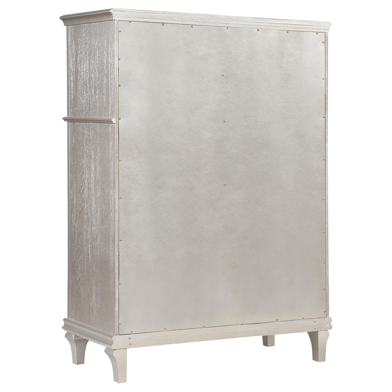 Coaster Furniture Evangeline 223395 6-Drawer Chest - Silver Oak IMAGE 5