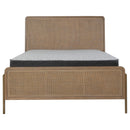 Coaster Furniture Arinia 224300KE Upholstered Eastern King Panel Bed - Sand Wash/Natural Cane IMAGE 8