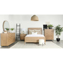  Coaster Furniture Arini 224300Q Rattan Queen Panel Bed - Sand Wash and Natural Cane IMAGE 2