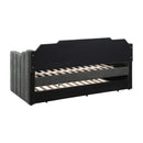  Coaster Furniture Kingston 315962 Upholstered Twin Daybed with Trundle - Charcoal IMAGE 6