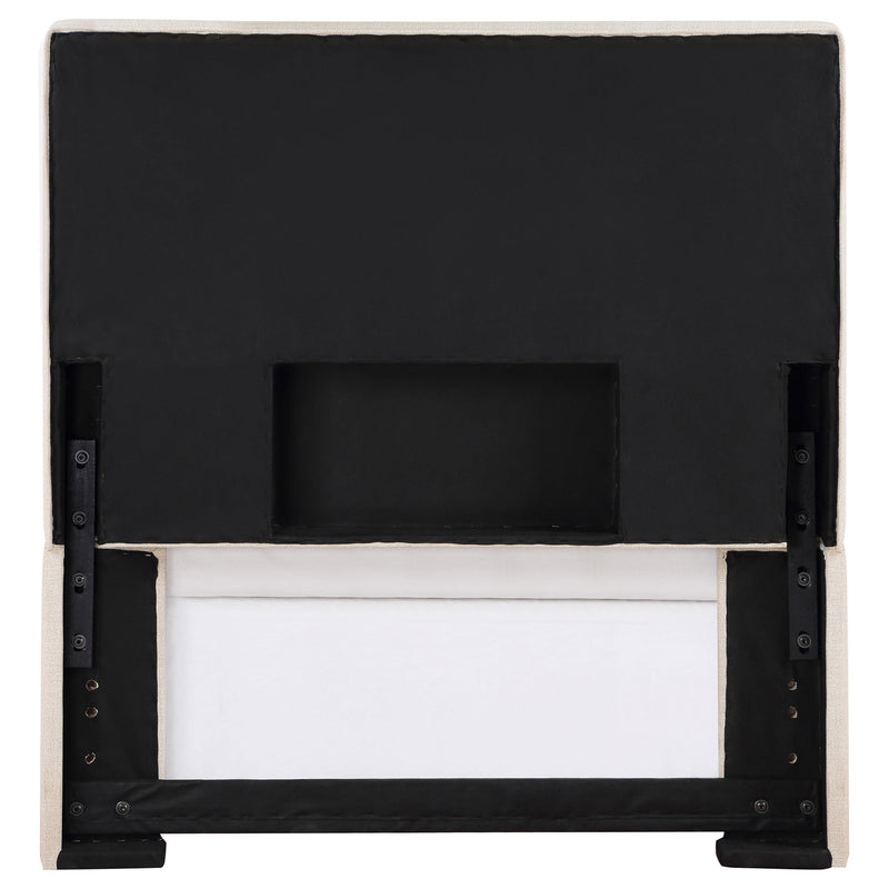 Coaster Furniture Pirro 315980T Upholstered Headboard - Sand IMAGE 4