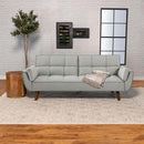  Coaster Furniture Caufield 360096 Upholstered Tufted Convertible Sofa Bed - Grey IMAGE 2