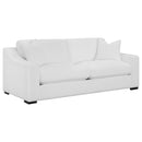  Coaster Furniture Ashlyn 509891 Upholstered Sloped Arm Sofa - White IMAGE 7