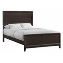  Elements International B.1140 Beaumont Queen Panel Bed- Merlot IMAGE 1