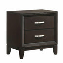  Elements International Beaumont B.1140 Nightstand- Merlot IMAGE 1