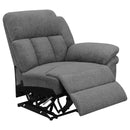  Coaster Furniture Bahrain 609541 Upholstered Motion Sofa - Charcoal IMAGE 13