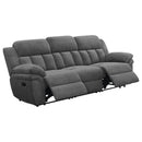  Coaster Furniture Bahrain 609541 Upholstered Motion Sofa - Charcoal IMAGE 2