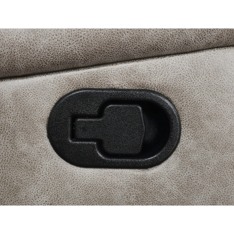 Coaster Furniture Greer 651353 Upholstered Tufted Back Glider Recliner - Taupe IMAGE 6
