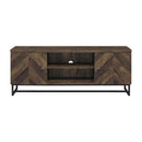  Coaster Furniture Myles 736052 2-door Engineered Wood 60" TV Stand - Rustic Oak IMAGE 4