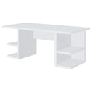 Coaster Furniture Alice 801455 Writing Desk White With Open Shelves - White IMAGE 3