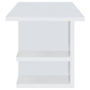 Coaster Furniture Alice 801455 Writing Desk White With Open Shelves - White IMAGE 4