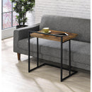  Coaster Furniture Dani 936122 Rectangular C-Shaped Sofa Side Table - Rustic Nutmeg IMAGE 2