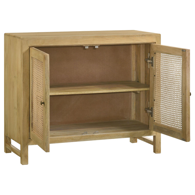 Coaster Furniture Zamora 953555 Rectangular 2-Door Accent Cabinet - Natural IMAGE 2