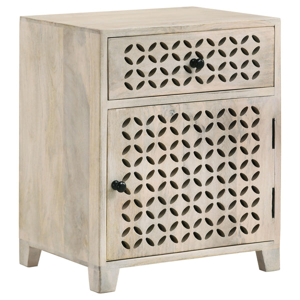 Coaster Furniture August 953569 1-Door Accent Cabinet - White Washed IMAGE 1