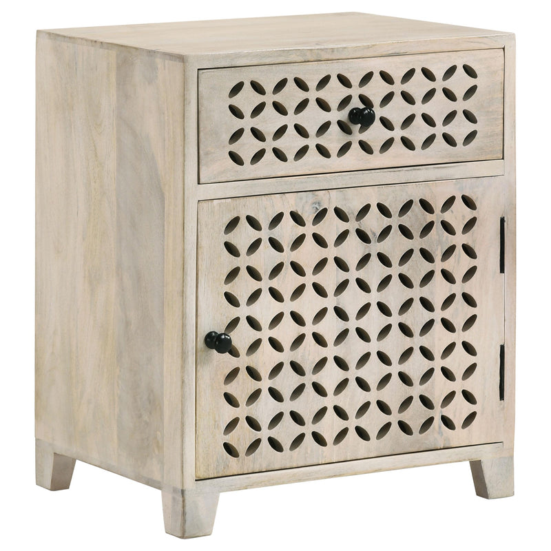 Coaster Furniture August 953569 1-Door Accent Cabinet - White Washed IMAGE 1