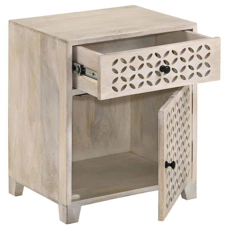 Coaster Furniture August 953569 1-Door Accent Cabinet - White Washed IMAGE 2