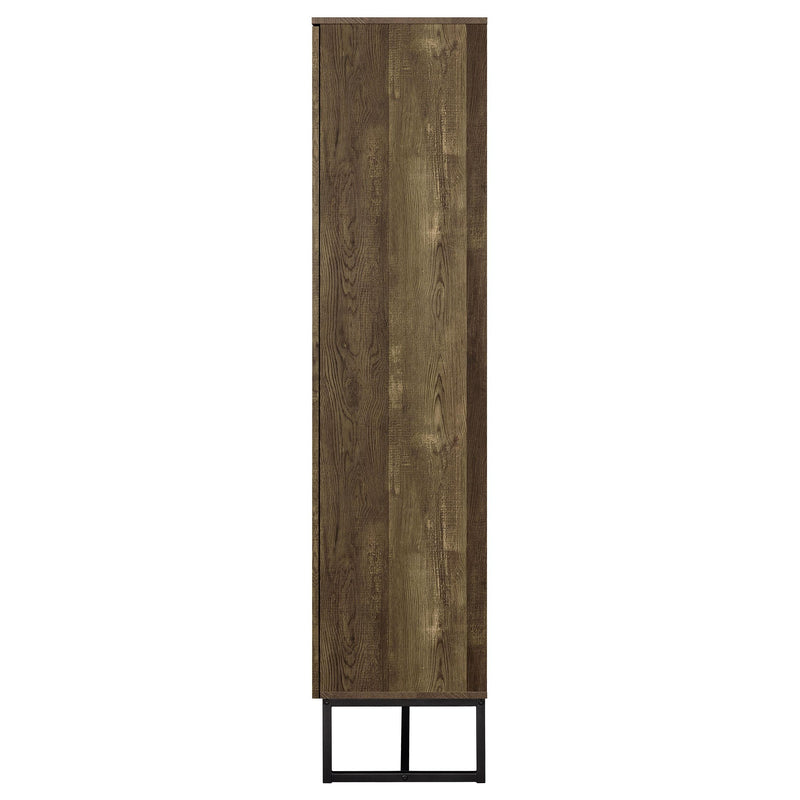Coaster Furniture Carolyn 959640 2-Door Accent Cabinet - Rustic Oak/Gunmetal IMAGE 5