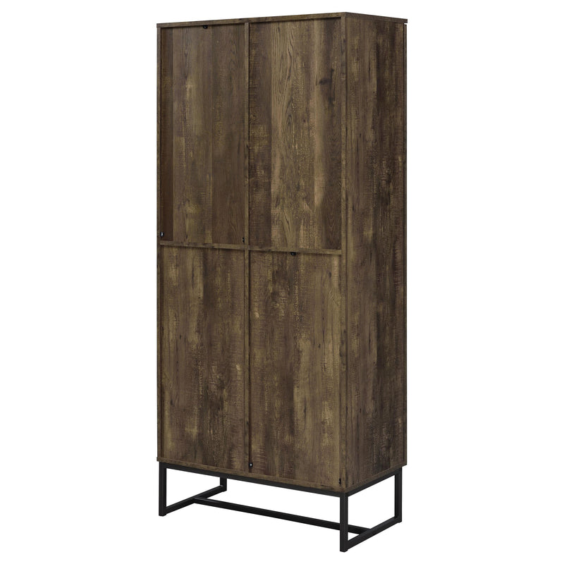 Coaster Furniture Carolyn 959640 2-door Engineered Wood Accent Cabinet - Rustic Oak IMAGE 8