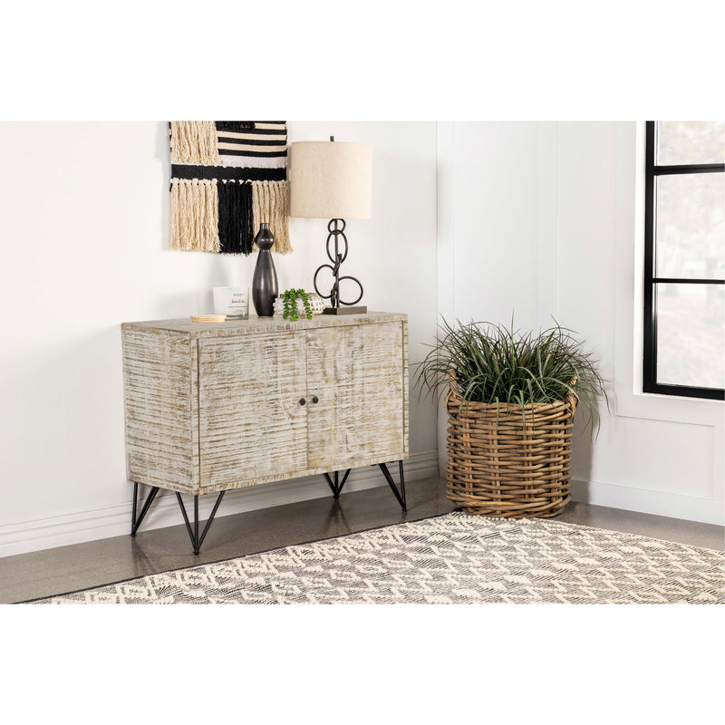 Coaster Furniture Eileen 959652 2-door Wood Storage Accent Cabinet - White Washed IMAGE 10